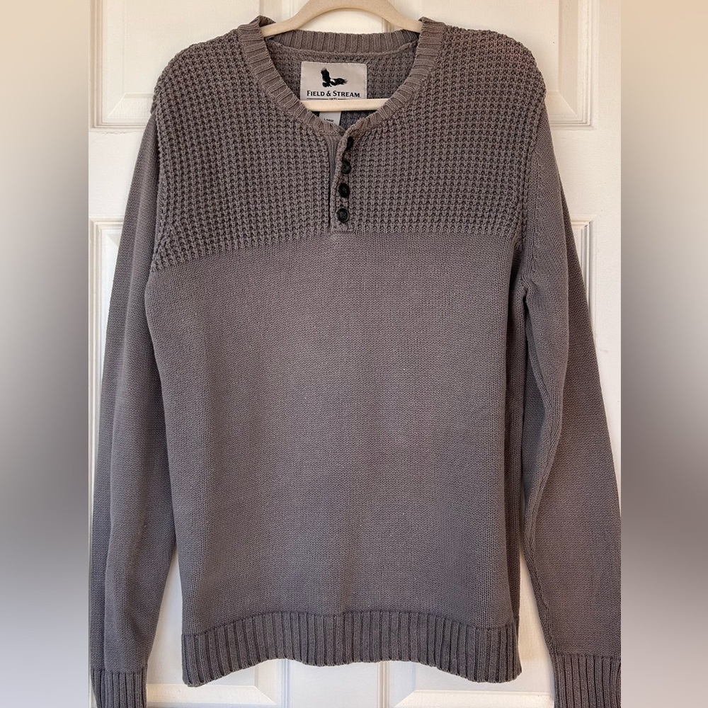 Field & Stream 1871 Henley Style Sweater Size‎ Large